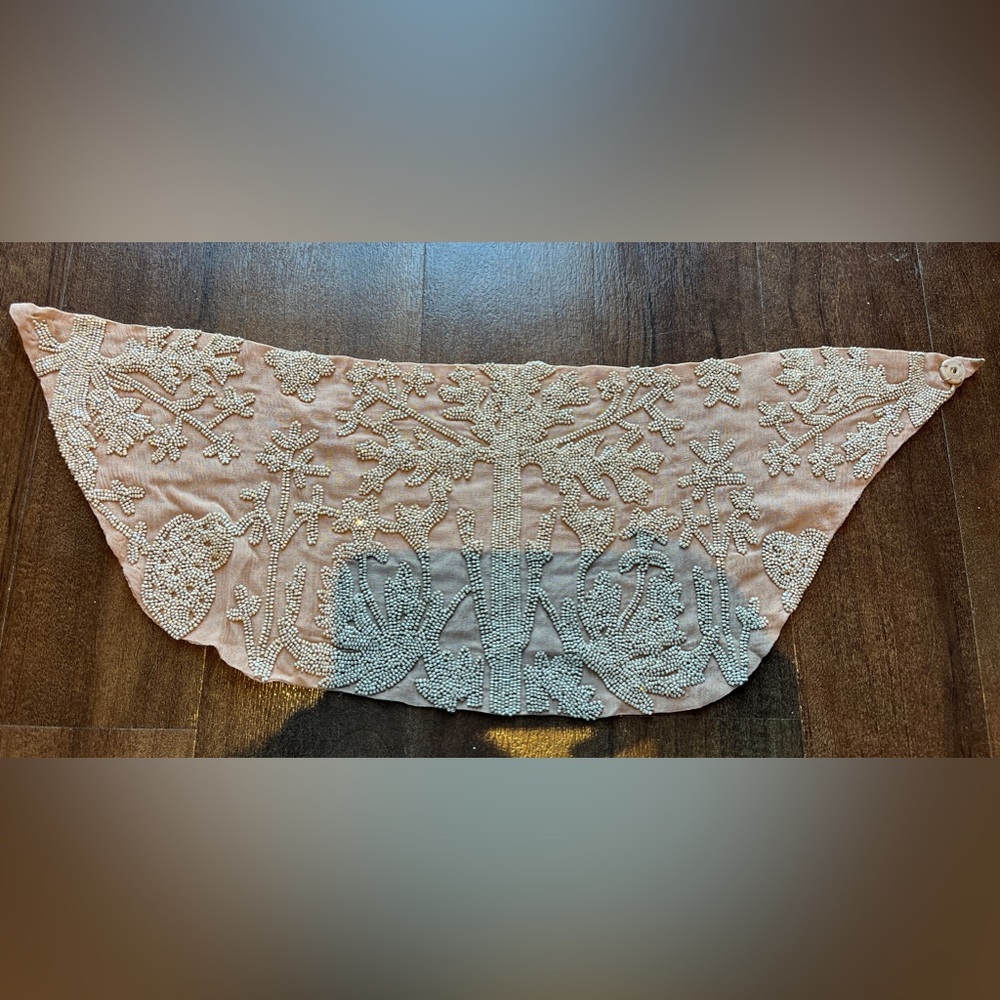 Mignonne Gavigan beaded silk scarf necklace